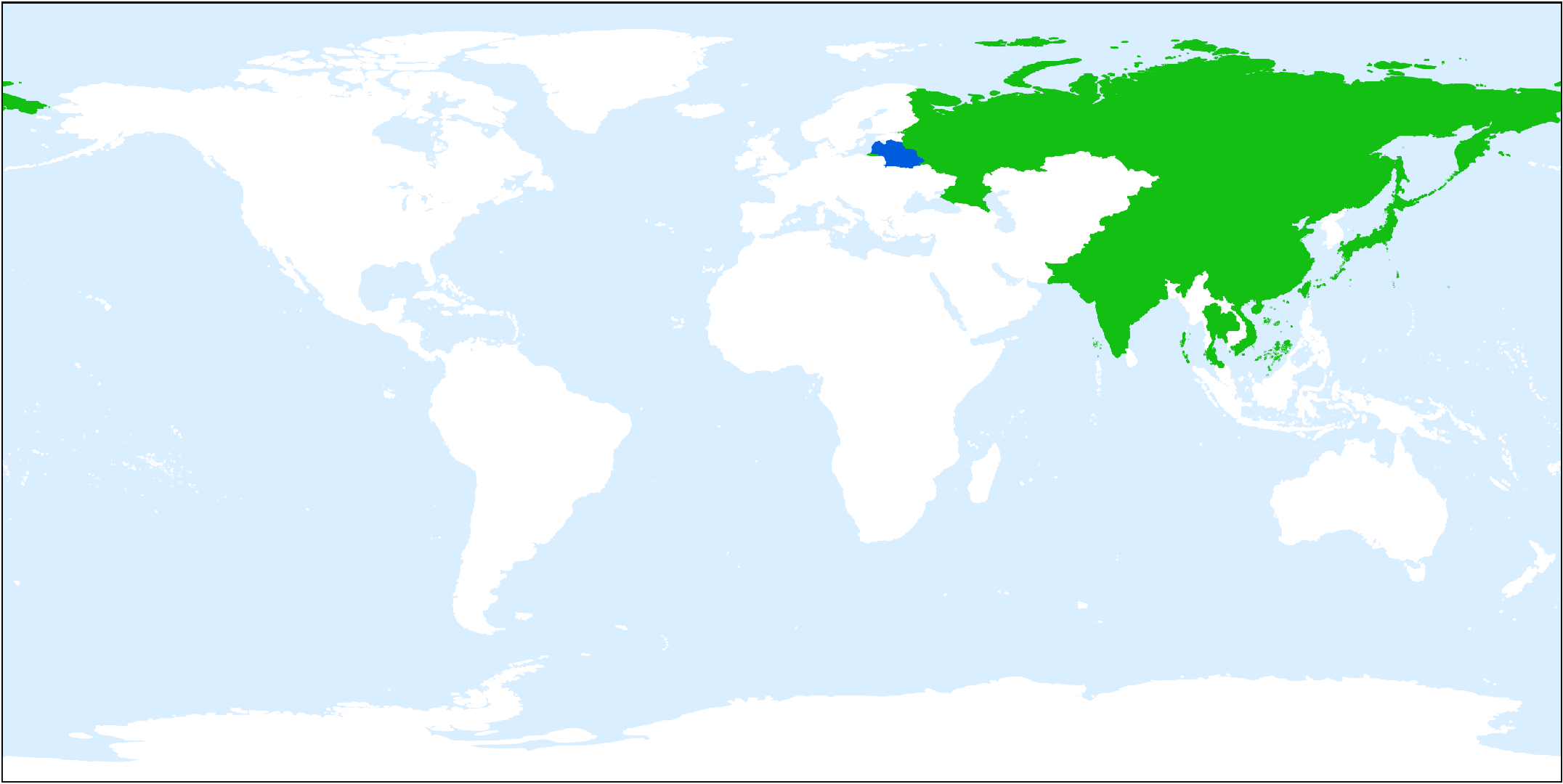 Карта распространения полыни