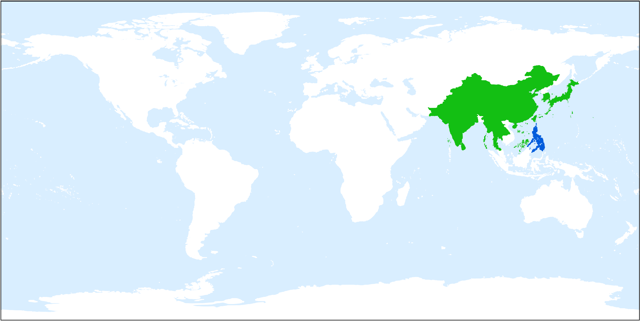 Карта распространения полыни